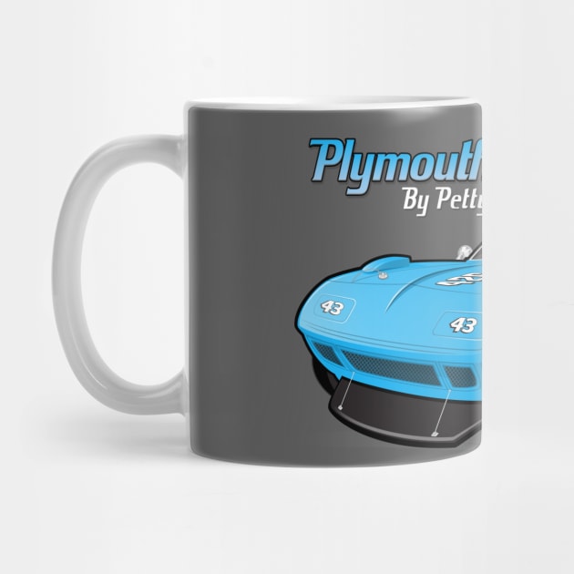 Plymouth SuperBird 43 Petty With Logos by Goin Ape Studios